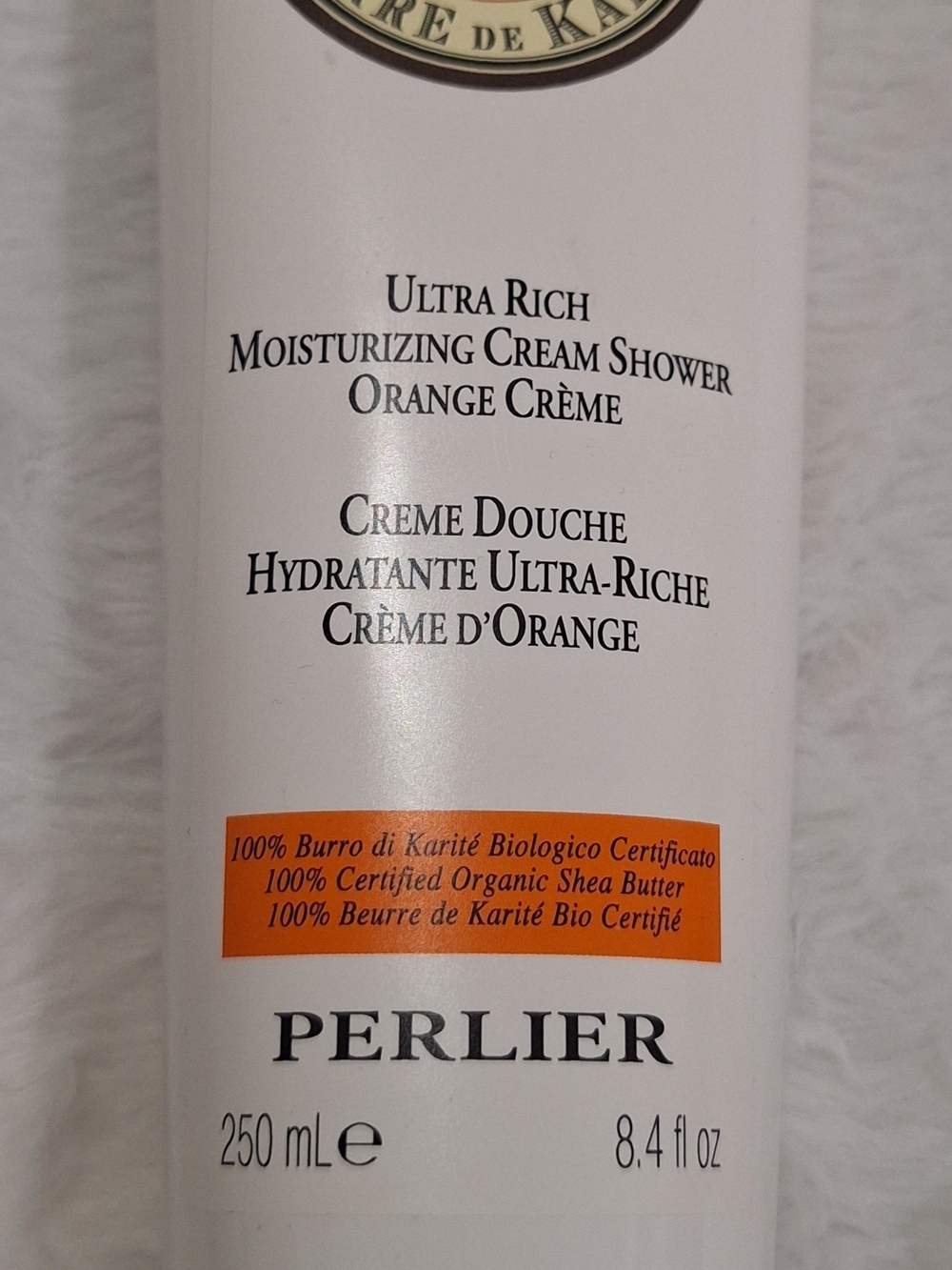 Perlier Ultra-Rich Moisturizing Cream Shower — Orange Crème (White)